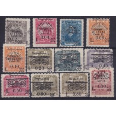 FIUME 1921 Yv TAXA 15/25 SERIE COMPLETA NUEVA CON GOMA 60 EUROS